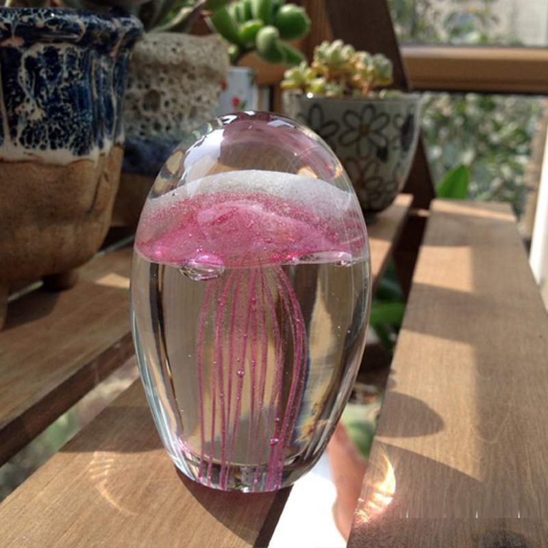 Paper Weight Crystal - Miniaturowe figurki kryształowe 3D Jellyfish Model