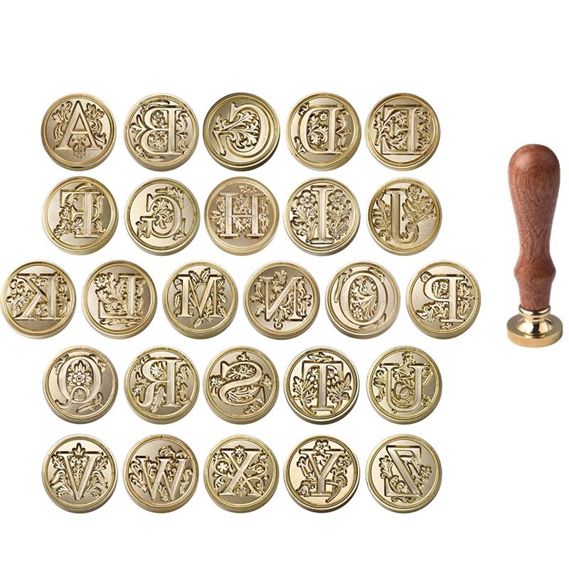 A-Z Vintage Sealed Wax Stamp H – Wax Seal Stamp Set recenzja i cena