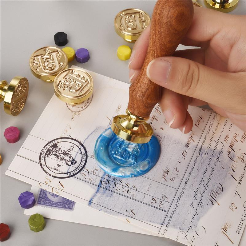 A-Z Vintage Sealed Wax Stamp H – Wax Seal Stamp Set recenzja i cena